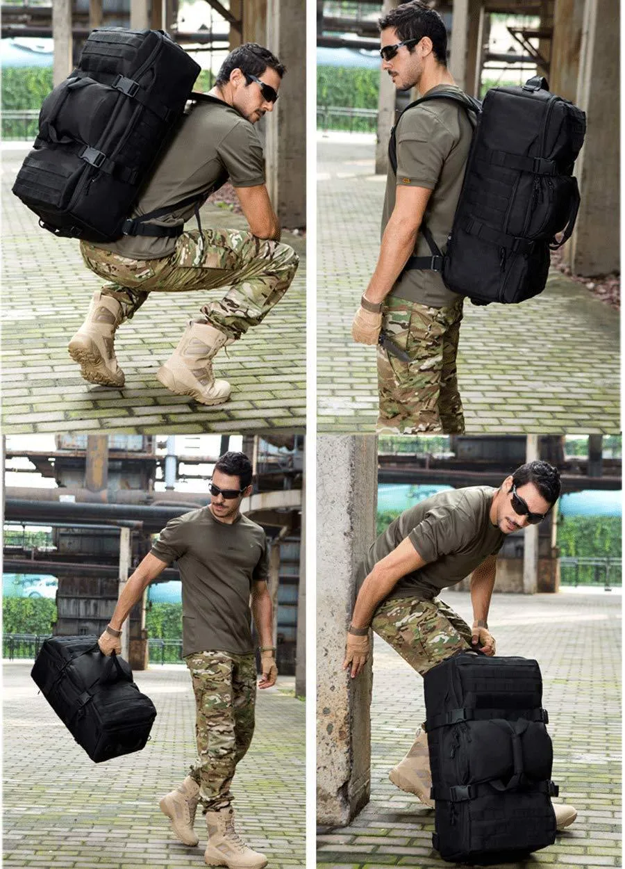 60L Molle Multifunctional Man Duffle Backpack
