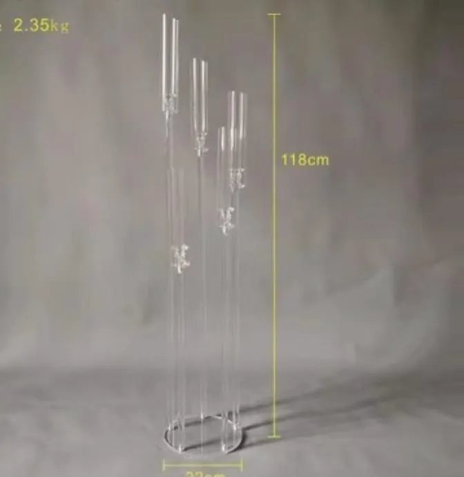 Acrylic plastic CANDELABRA 5 HEAD