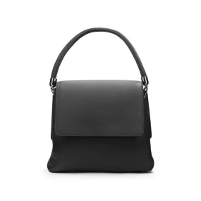 Amy Flap Over Handbag - Black