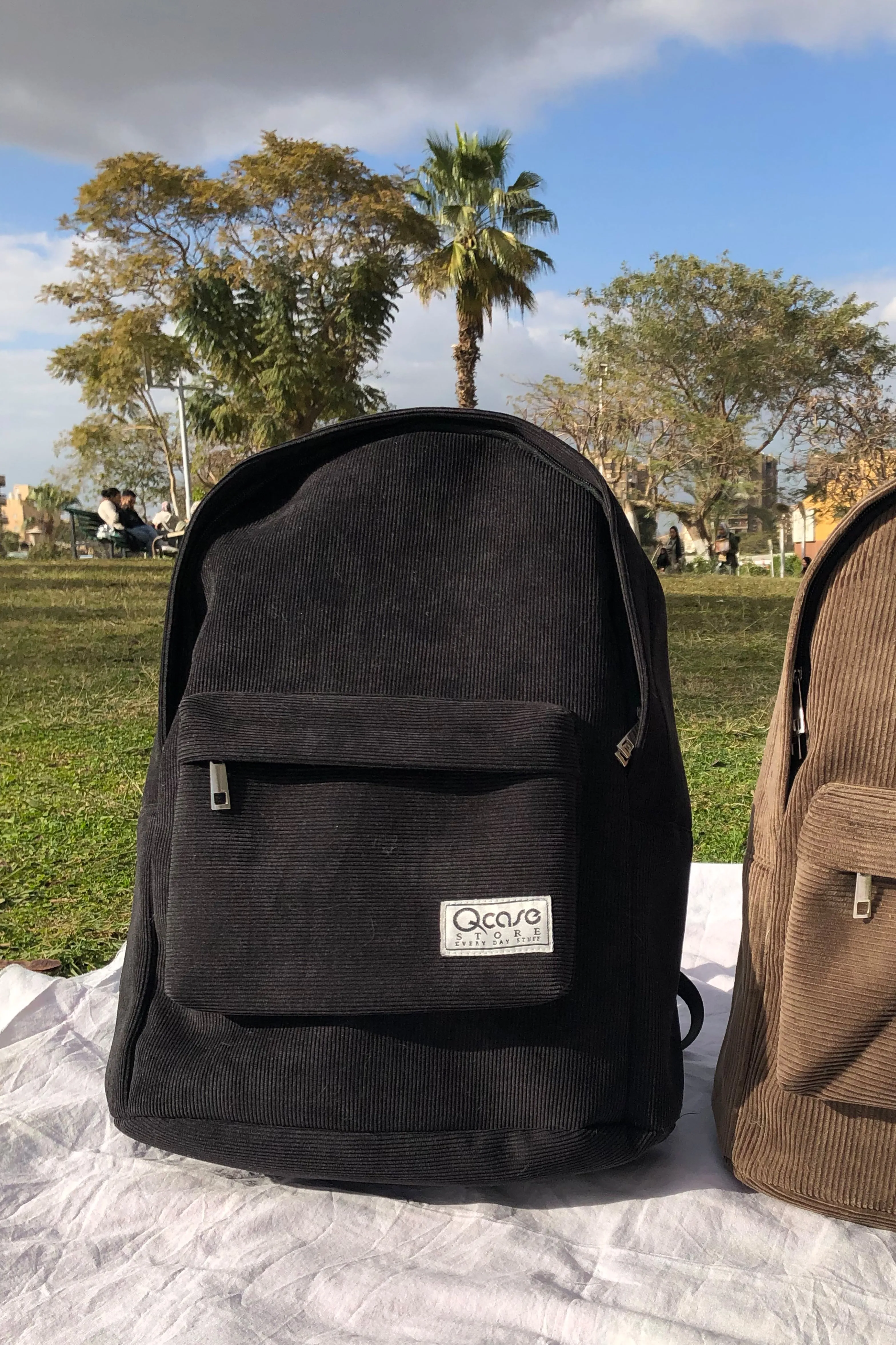 Black Velvet Backpack