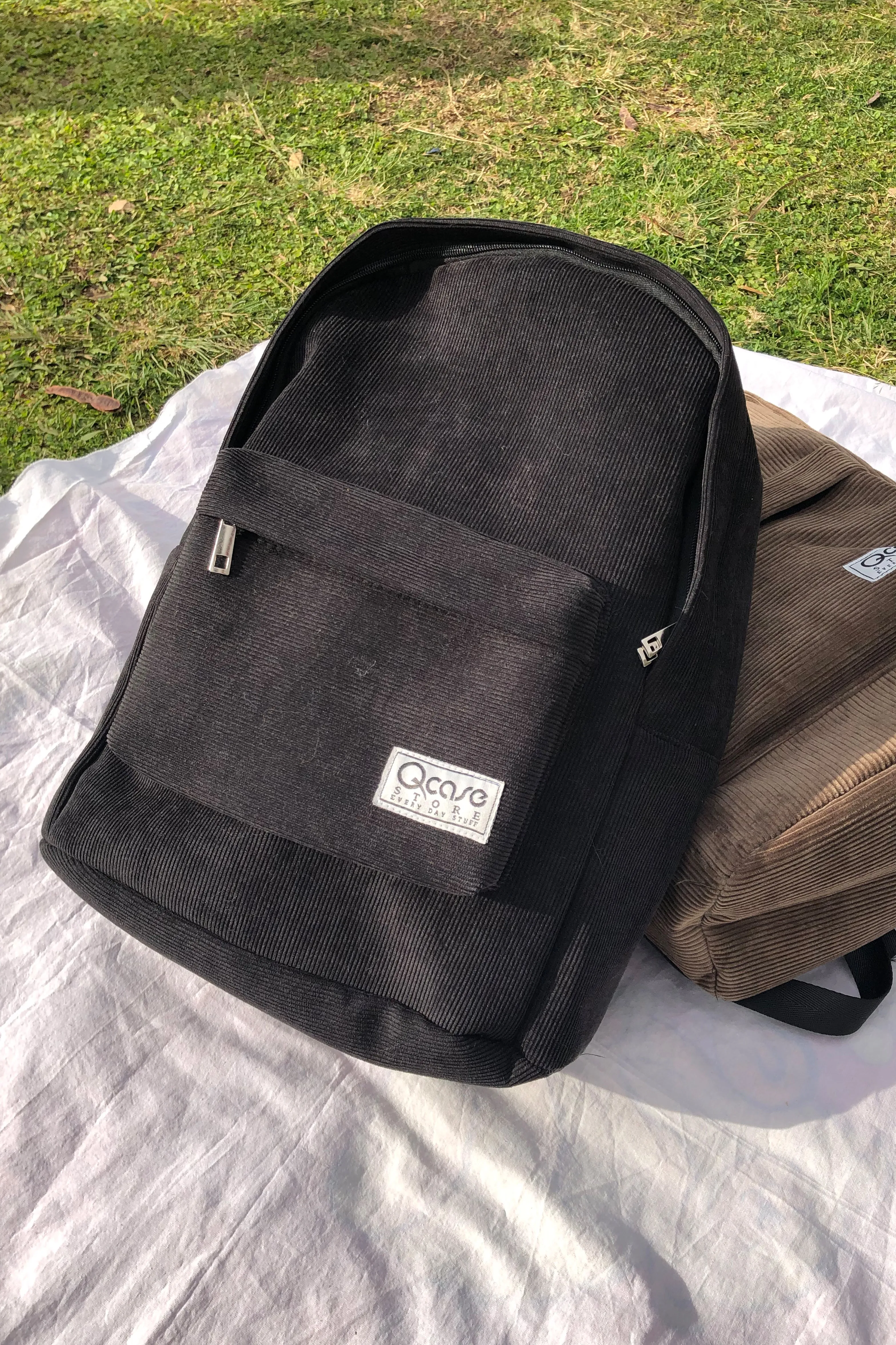 Black Velvet Backpack