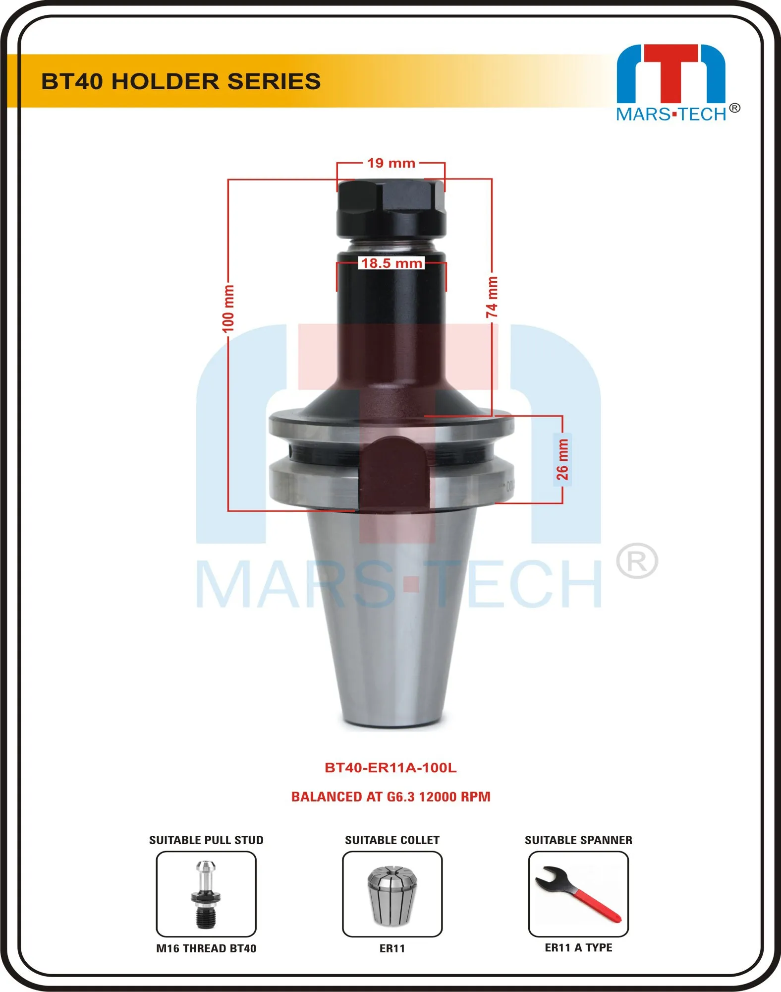 BT40 ER11A Collet chuck-70L,100L,150L