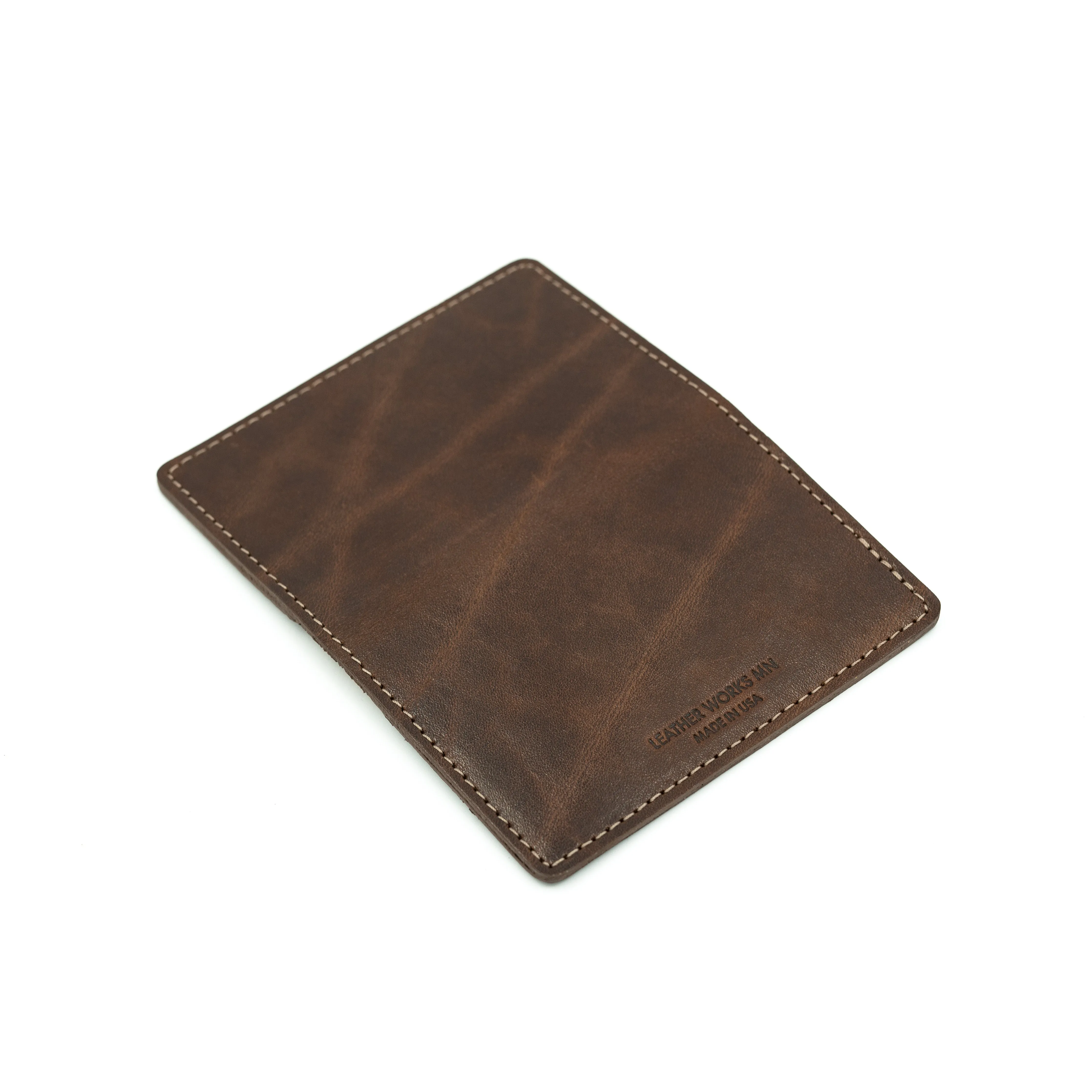 Business Card Holder  - "Coral" Mahogany