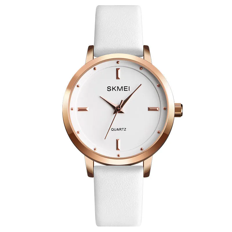 Business fashion women's leather quartz watch W2314857