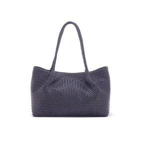 Cassidy Woven Slouchy Bag - Navy
