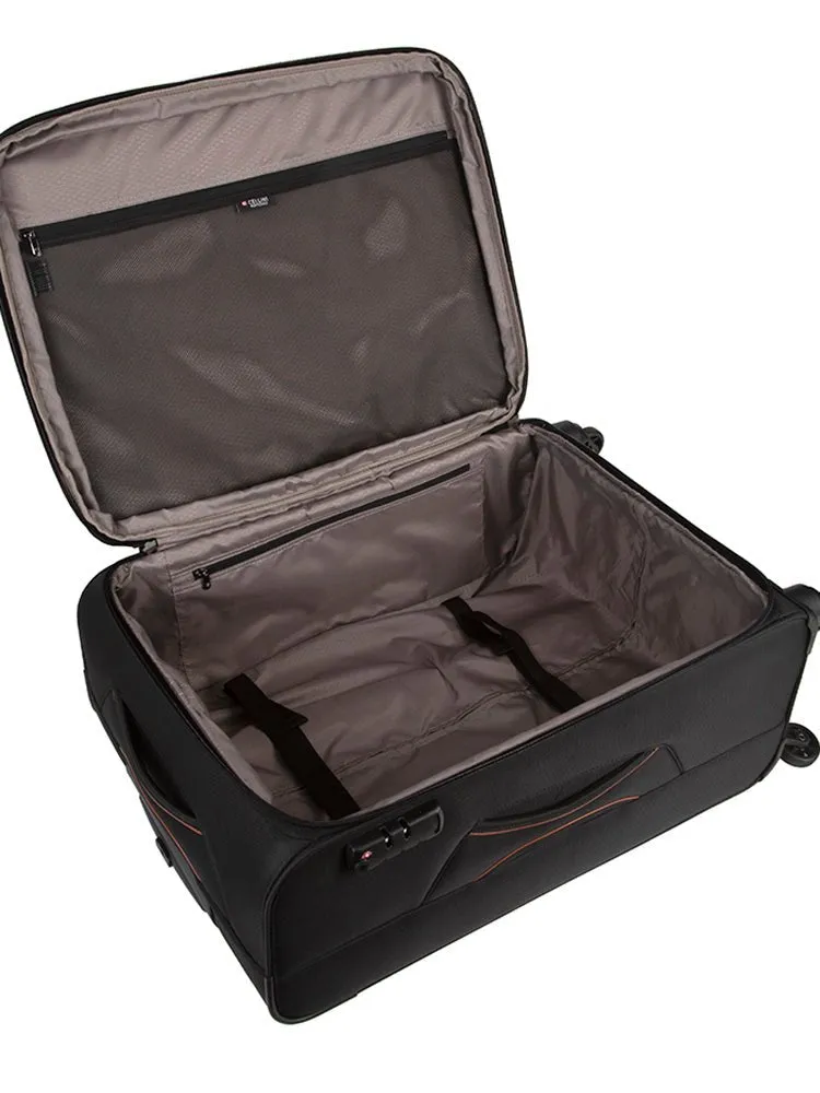 Cellini Monte Carlo 690mm 4 Wheel Trolley Case | Black