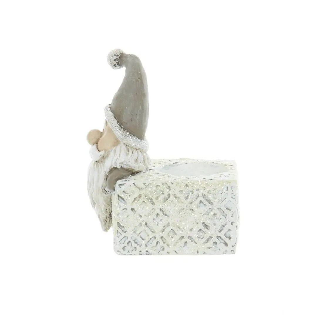 Christmas Tealight Candle Holder Xmas Glitter Decoration