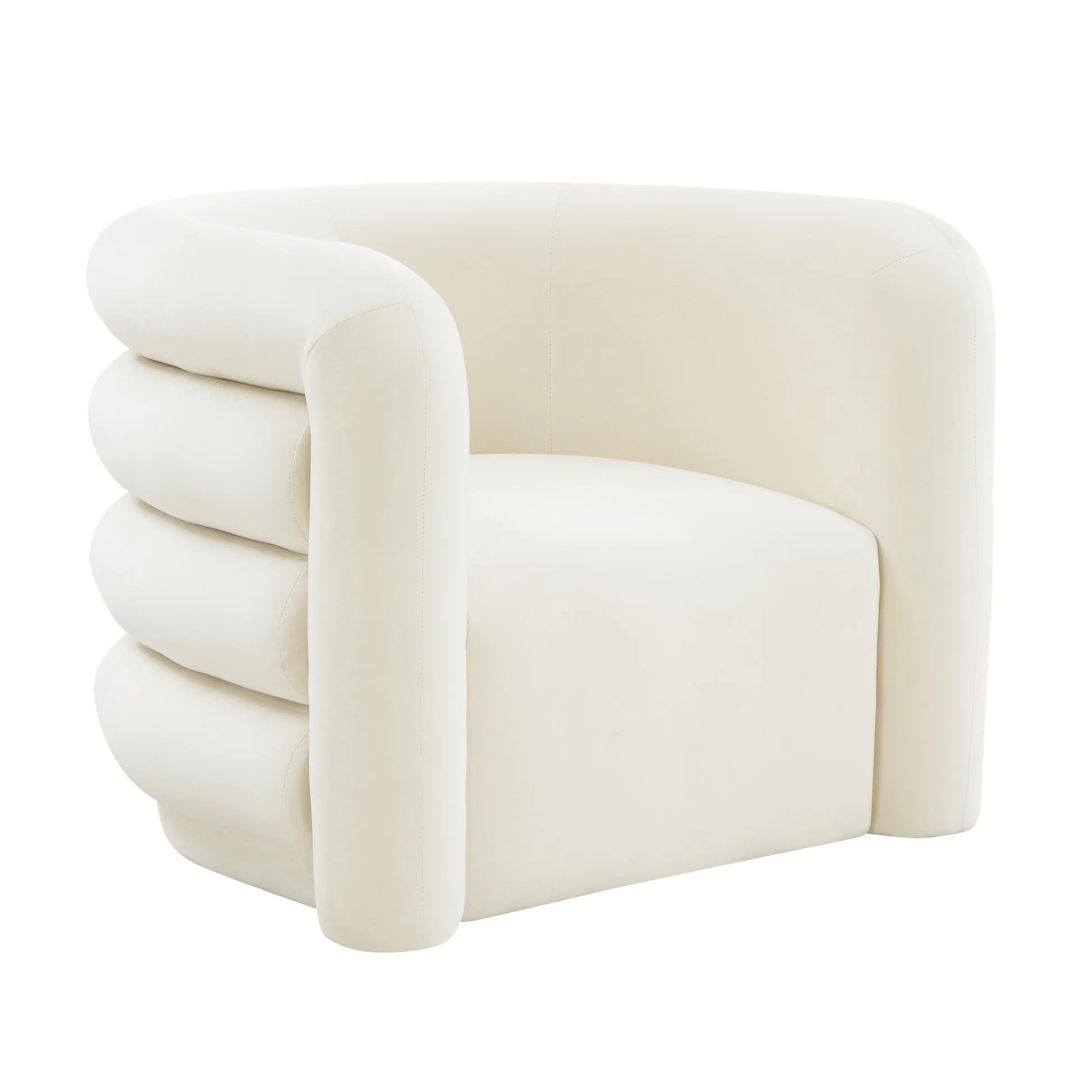 Curves Velvet Lounge Chair