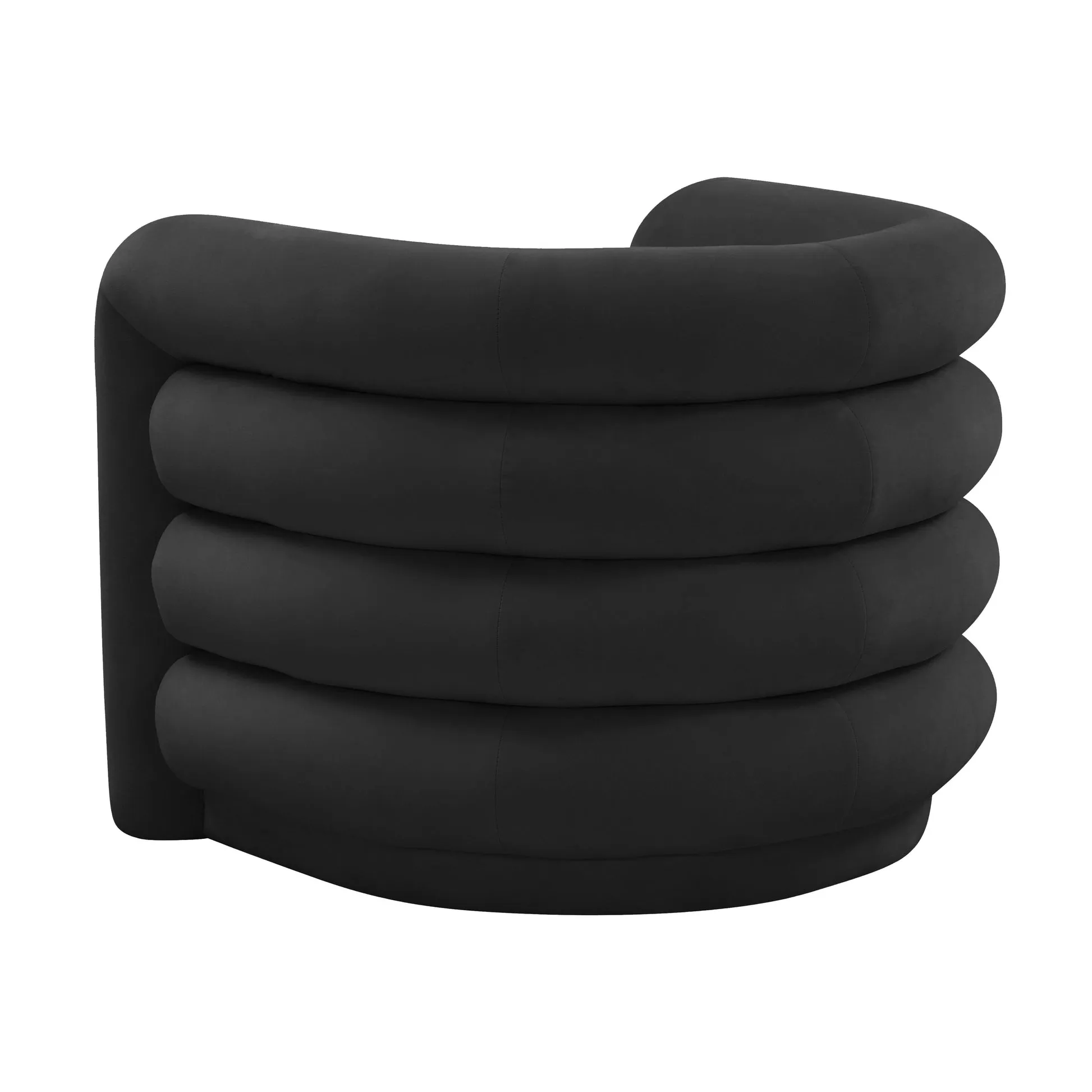 Curves Velvet Lounge Chair