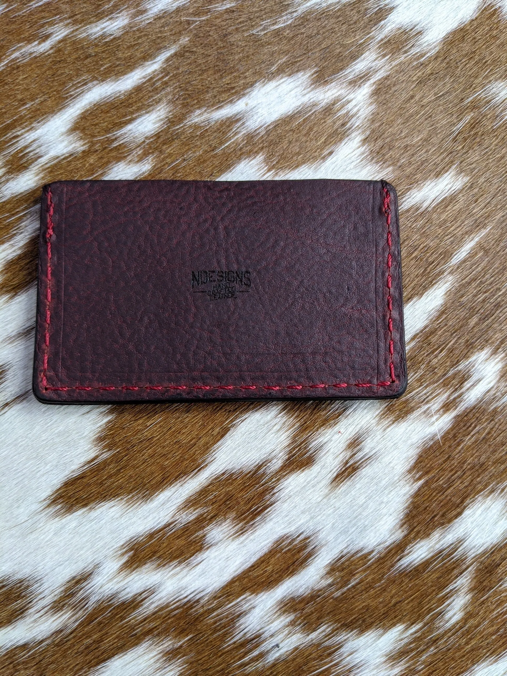 Custom Leather Minimalist Business Card Holder