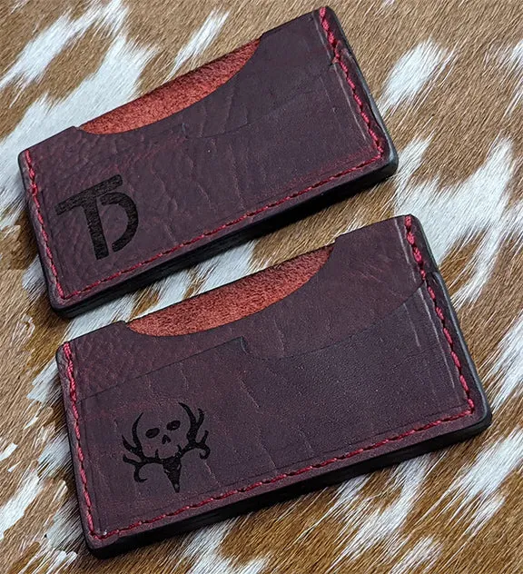 Custom Leather Minimalist Business Card Holder