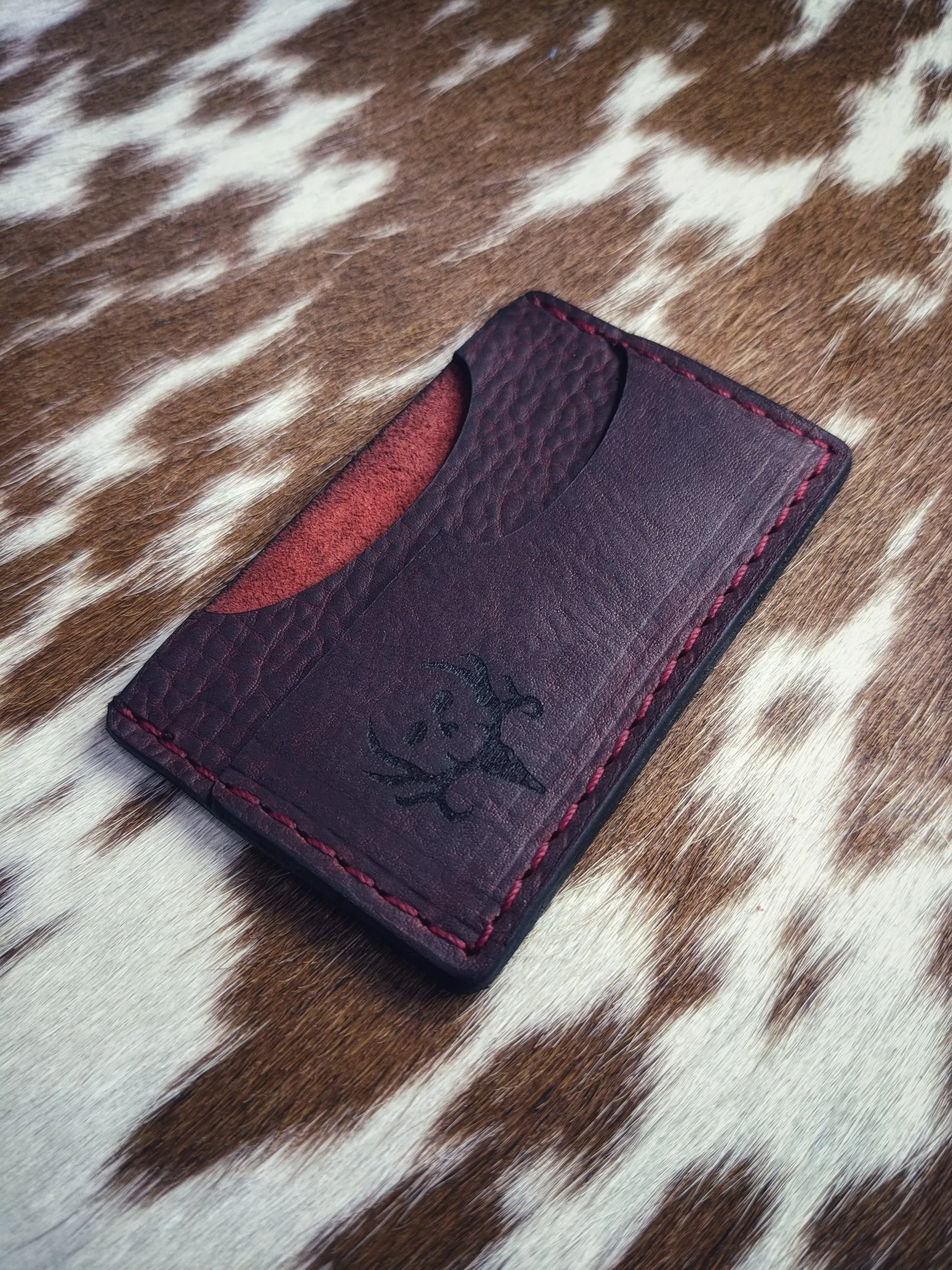 Custom Leather Minimalist Business Card Holder