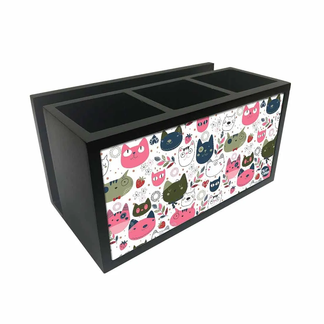 Cutlery Tissue Holder Napkin Stand -  Cute Cat Face