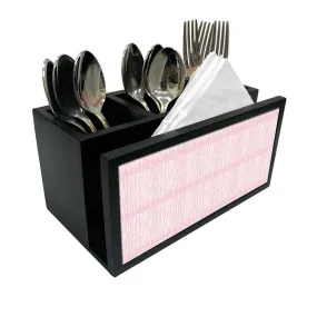 Cutlery Tissue Holder Napkin Stand -  Pink Shade