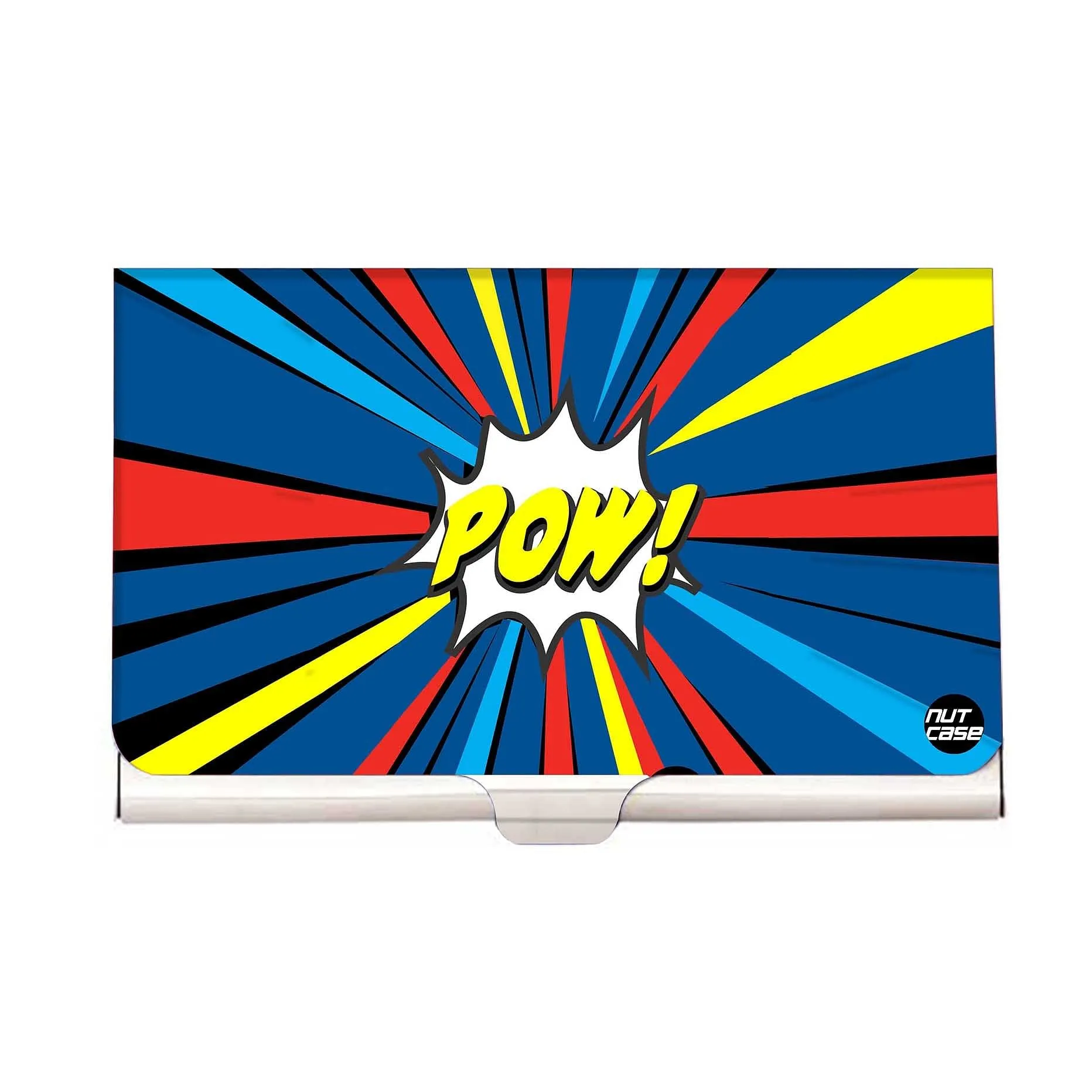 Designer Visiting Card Holder Nutcase - POW - Comic Styled
