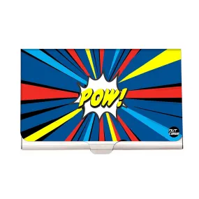 Designer Visiting Card Holder Nutcase - POW - Comic Styled