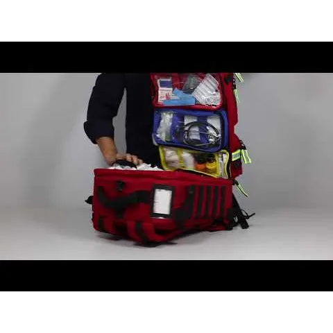 Elite Paramedic Rescue Backpack - Red - CLEARANCE