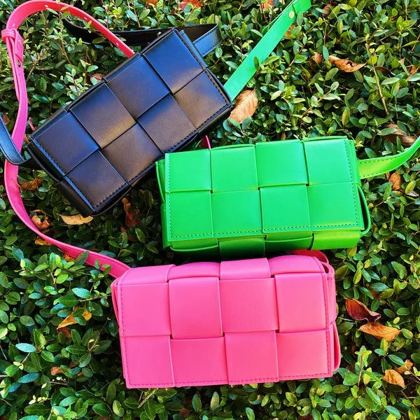 Ellison and Young Candy Cube Woven Sling Bag