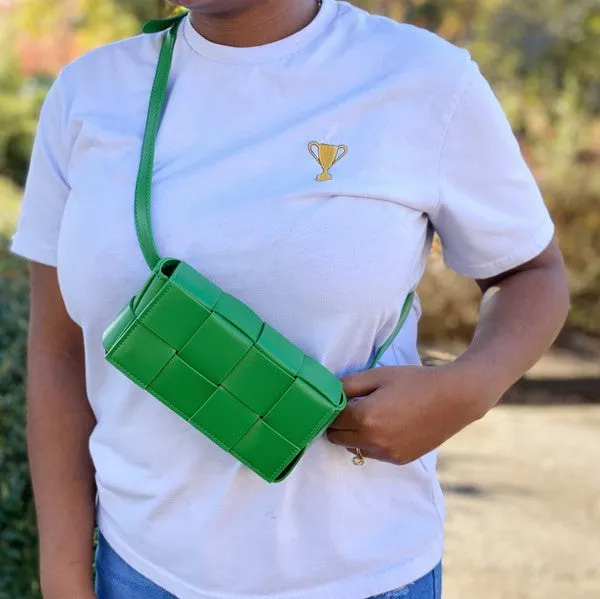 Ellison and Young Candy Cube Woven Sling Bag