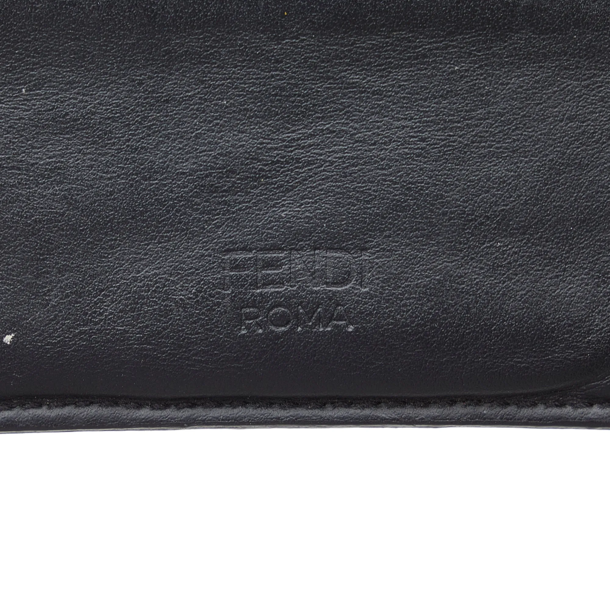 FENDI Monster Leather Card Holder