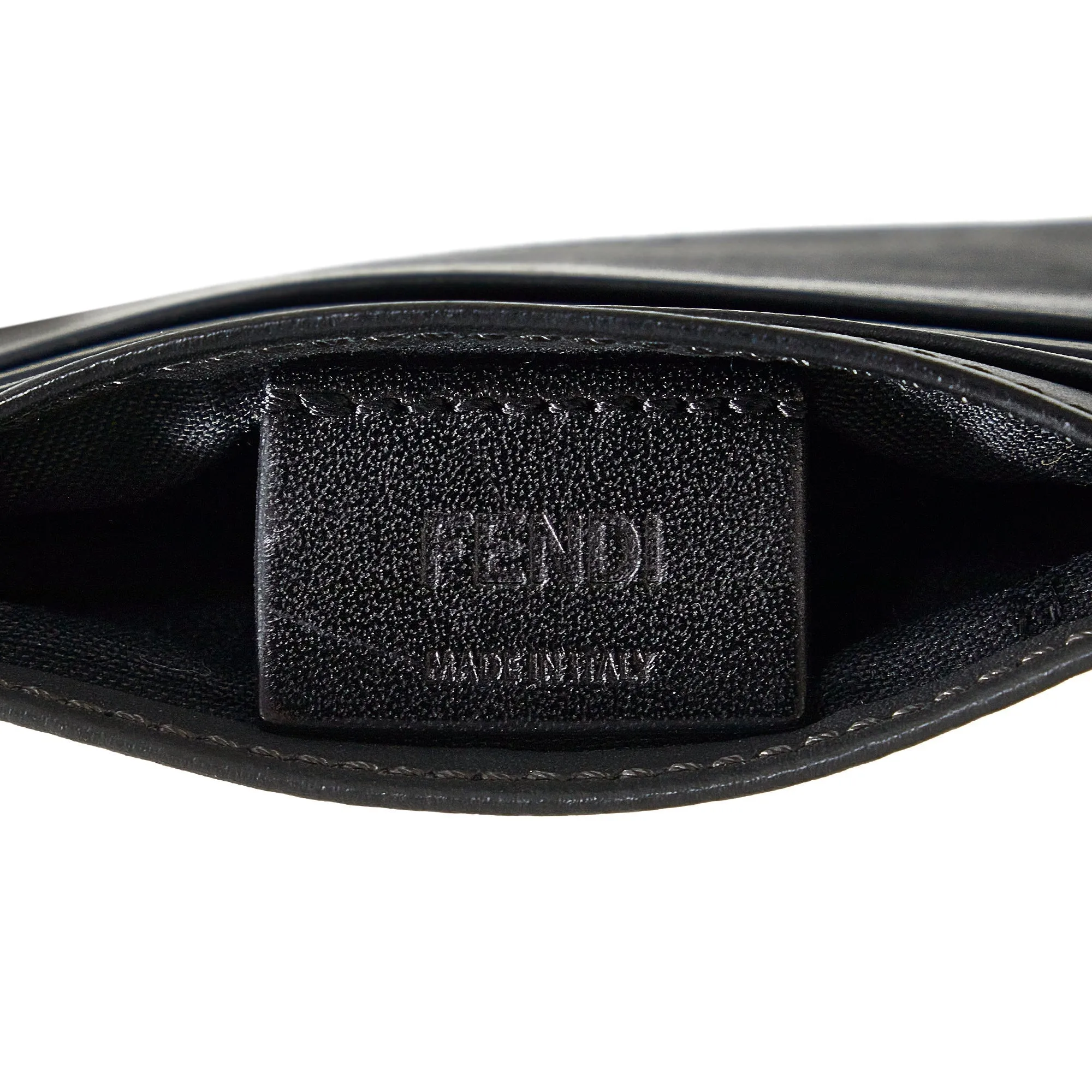 FENDI Monster Leather Card Holder