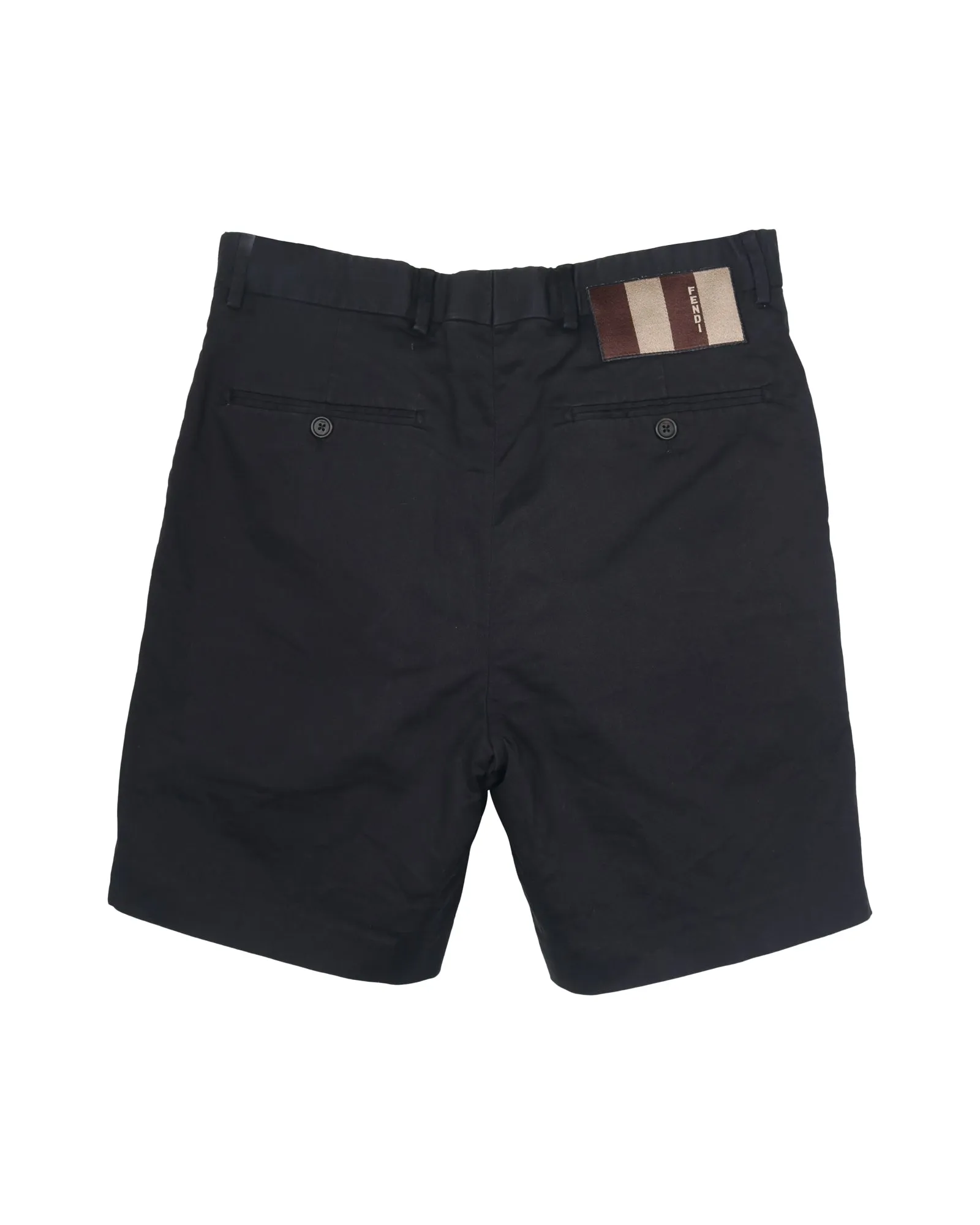 Fendi Short Pants in Black Cotton