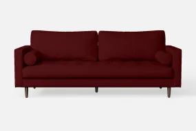 Gela 2 Seater Sofa Red Leather