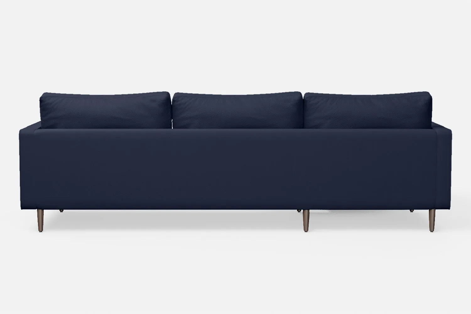 Gela 3 Seater Left Hand Facing Chaise Lounge Corner Sofa Spruce Leather