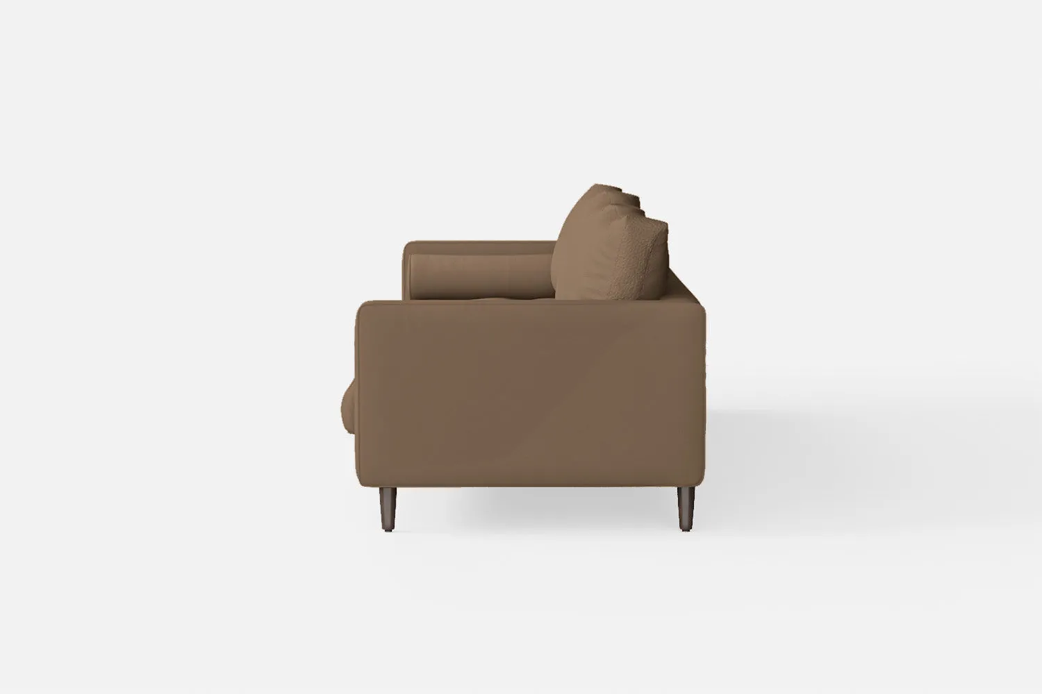 Gela 4 Seater Sofa Stone Leather
