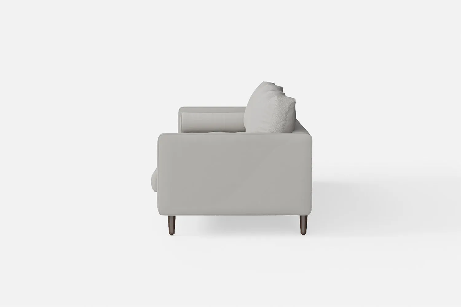 Gela 4 Seater Sofa White Leather