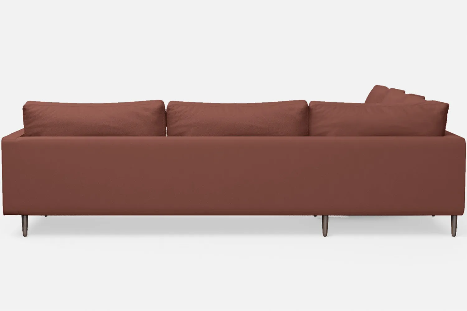 Gela 5 Seater Corner Sofa Mauve Leather