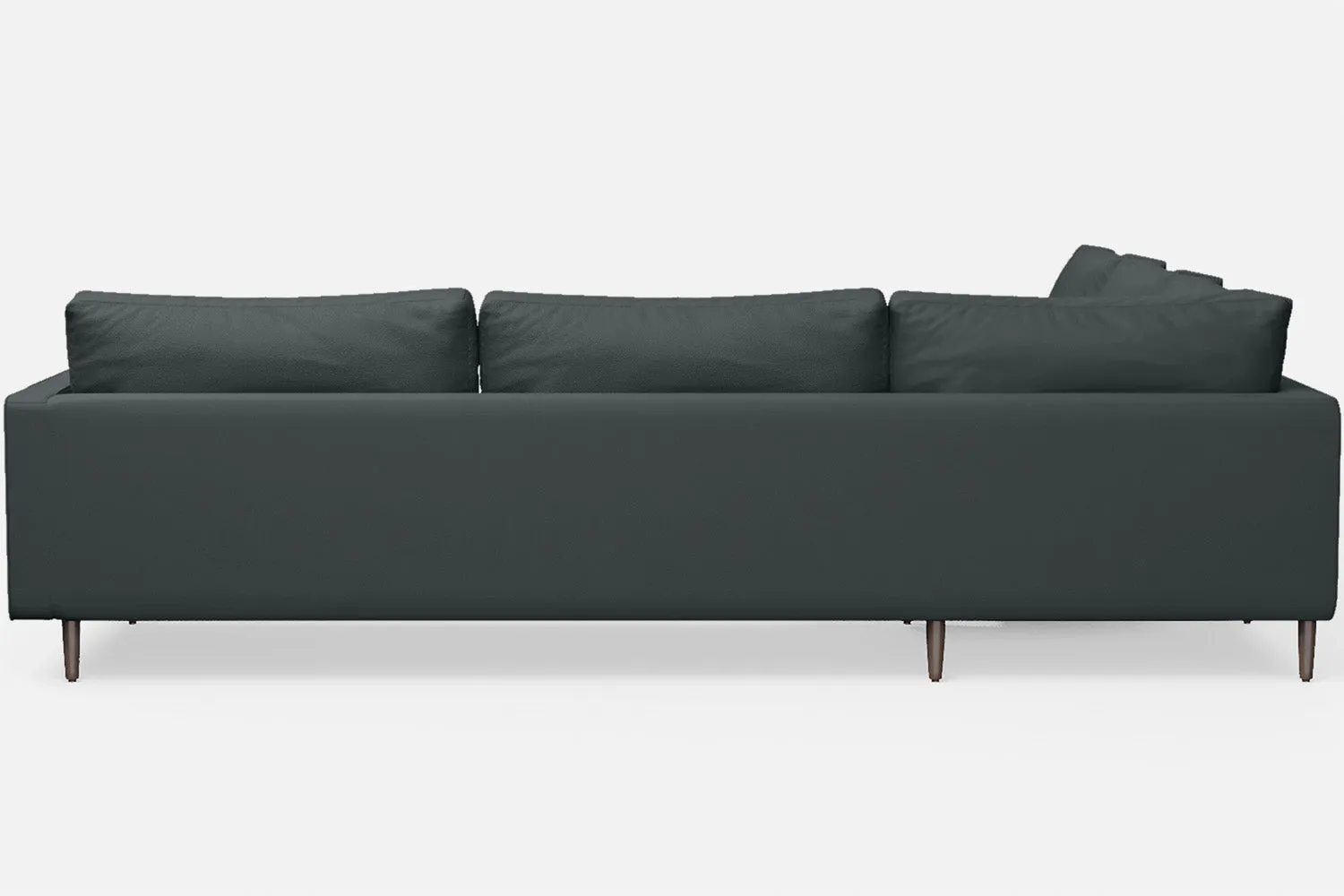 Gela 5 Seater Corner Sofa Slate Leather