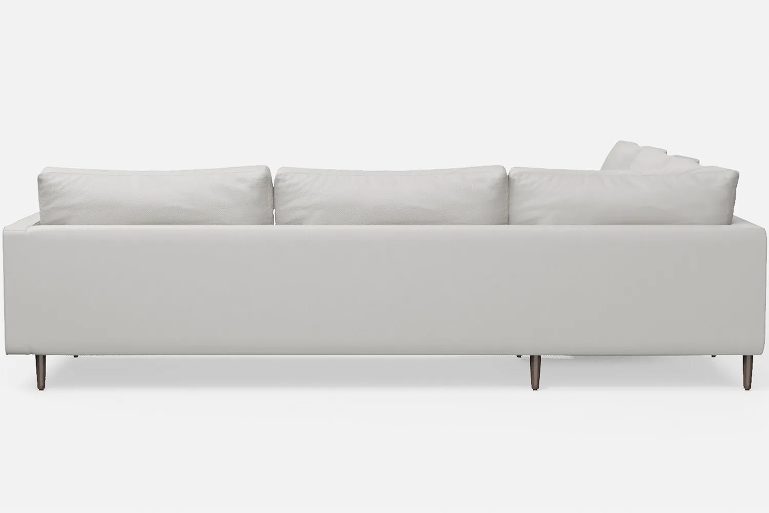 Gela 5 Seater Corner Sofa White Leather