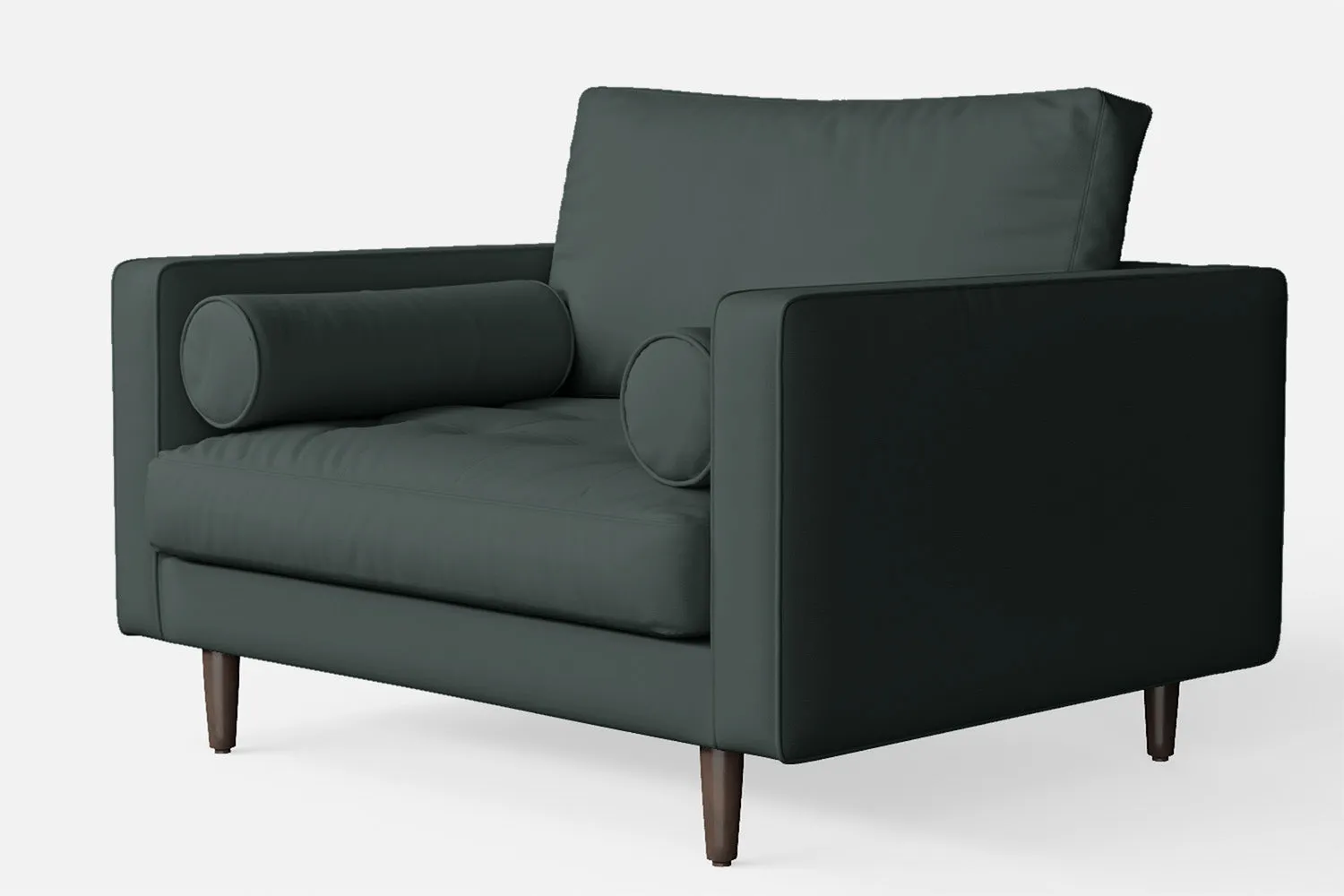 Gela Armchair Dusky Turquoise Leather