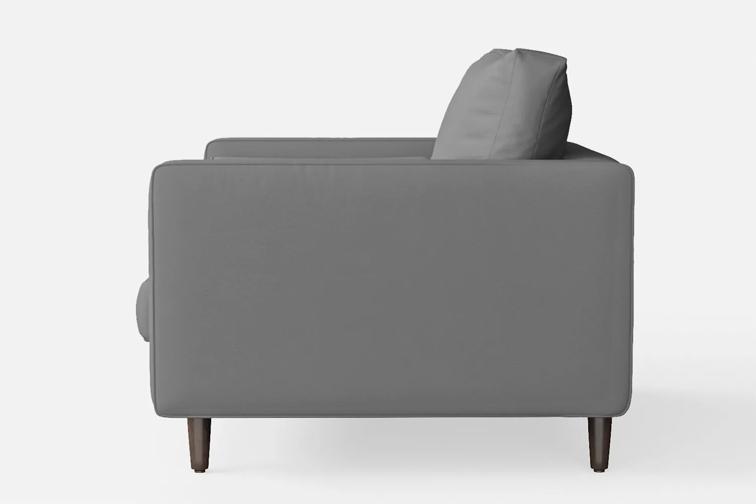 Gela Armchair Grey Leather