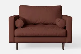 Gela Armchair Mauve Leather