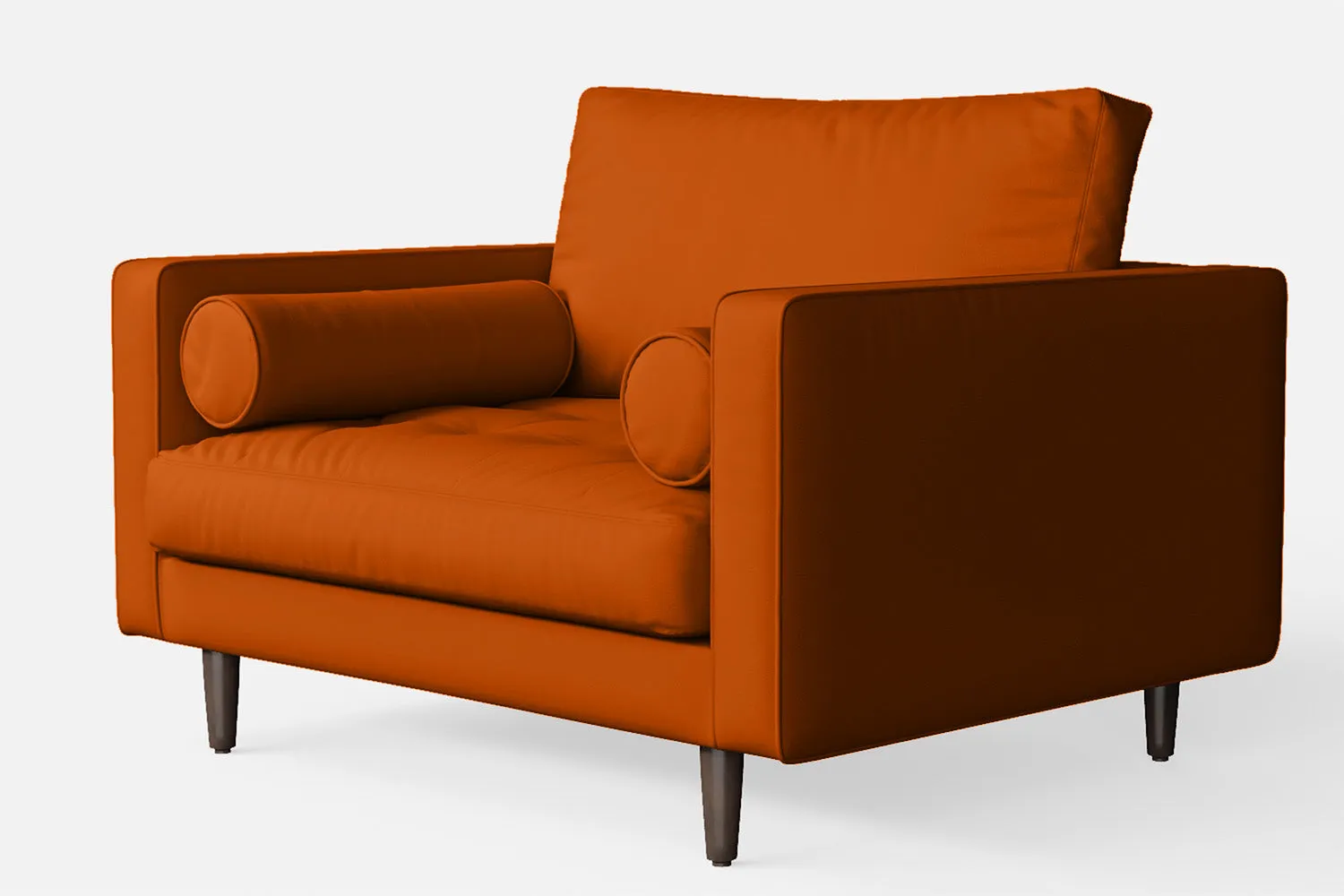 Gela Armchair Orange Leather