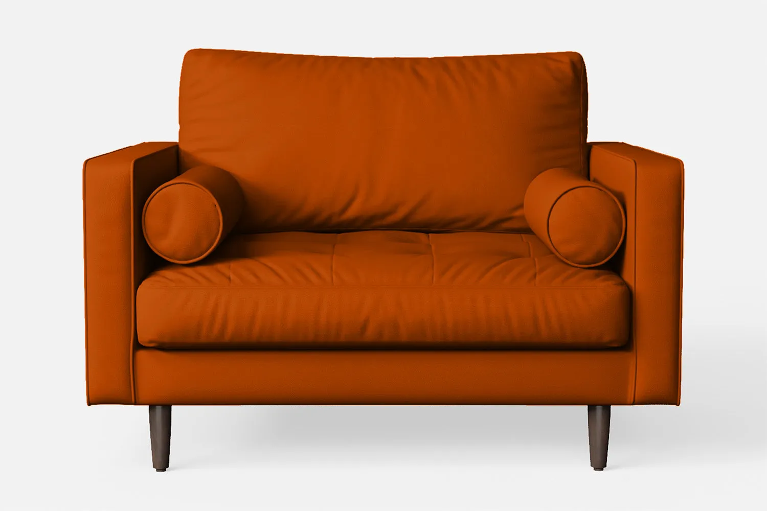 Gela Armchair Orange Leather