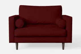Gela Armchair Red Leather