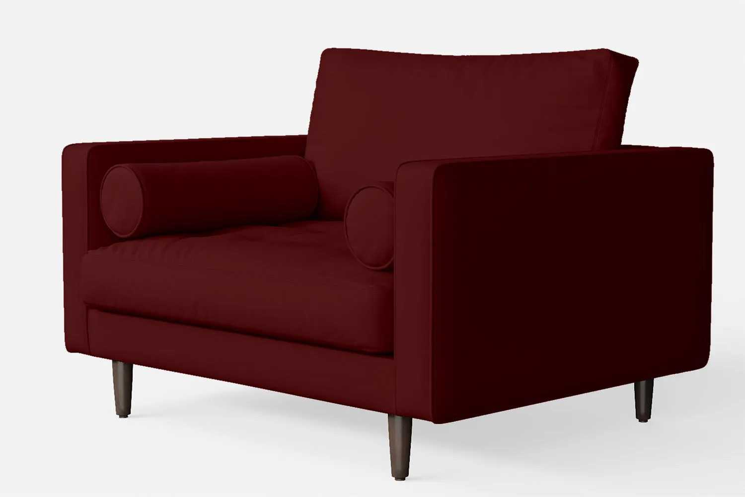 Gela Armchair Red Leather