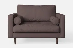 Gela Armchair Rose Taupe Leather