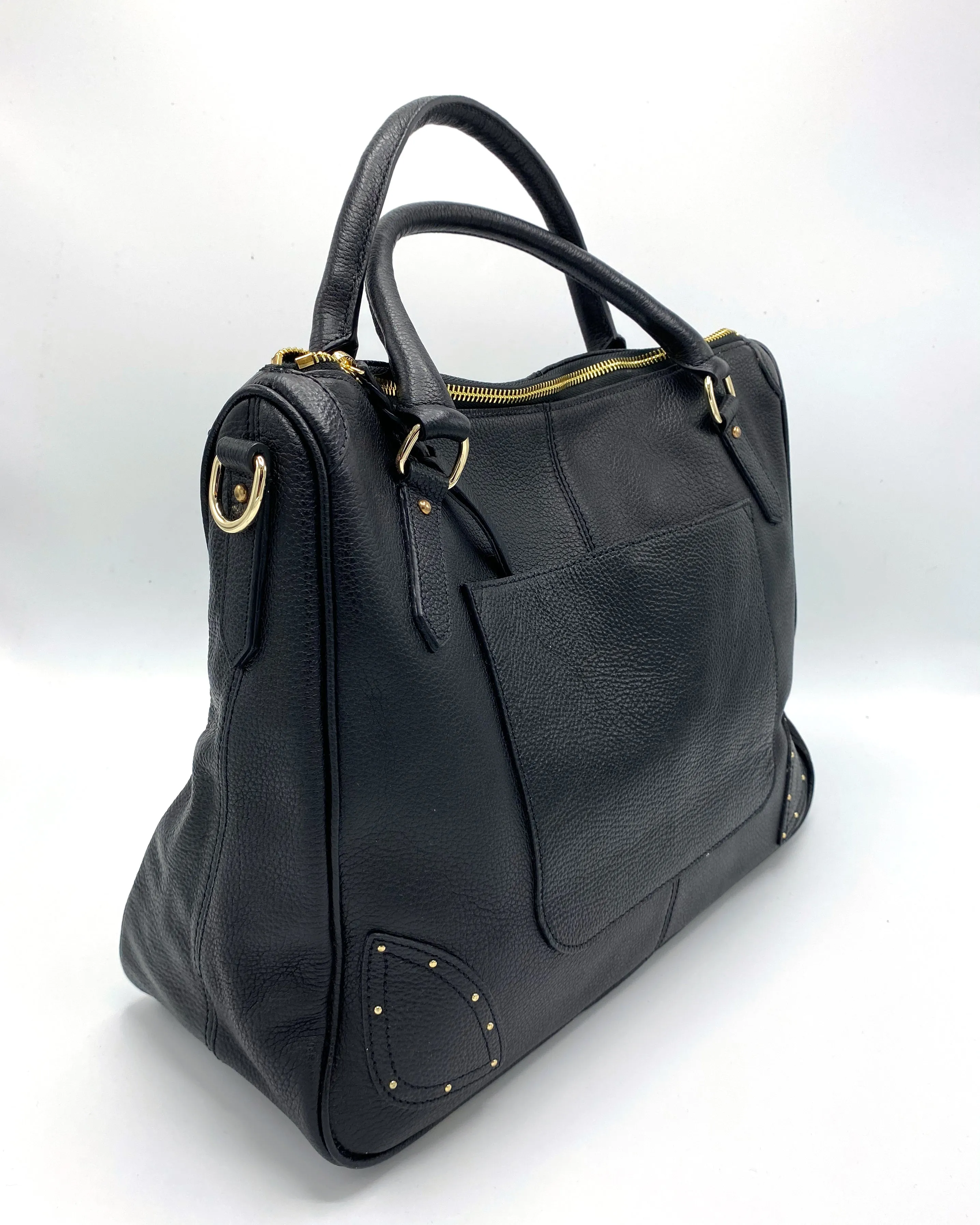 Genuine Leather Women's Bag Black