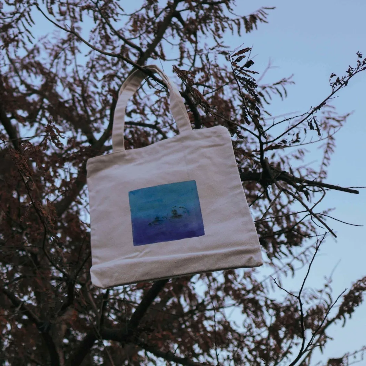 Handpainted Sea Bath Tote Bag