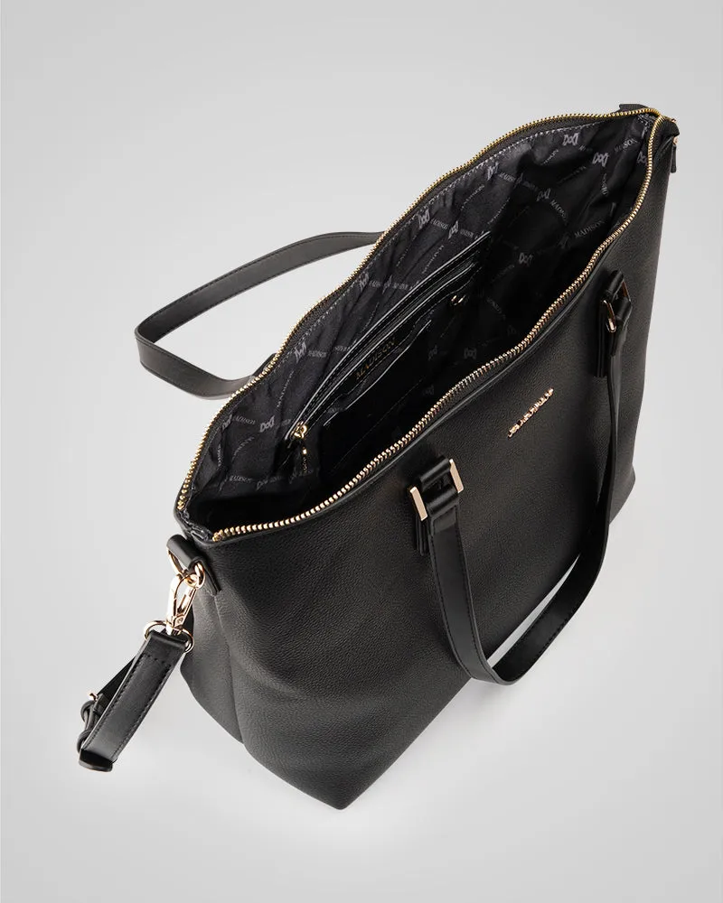 Inga Large Zip Top Tote Bag with Laptop Pocket