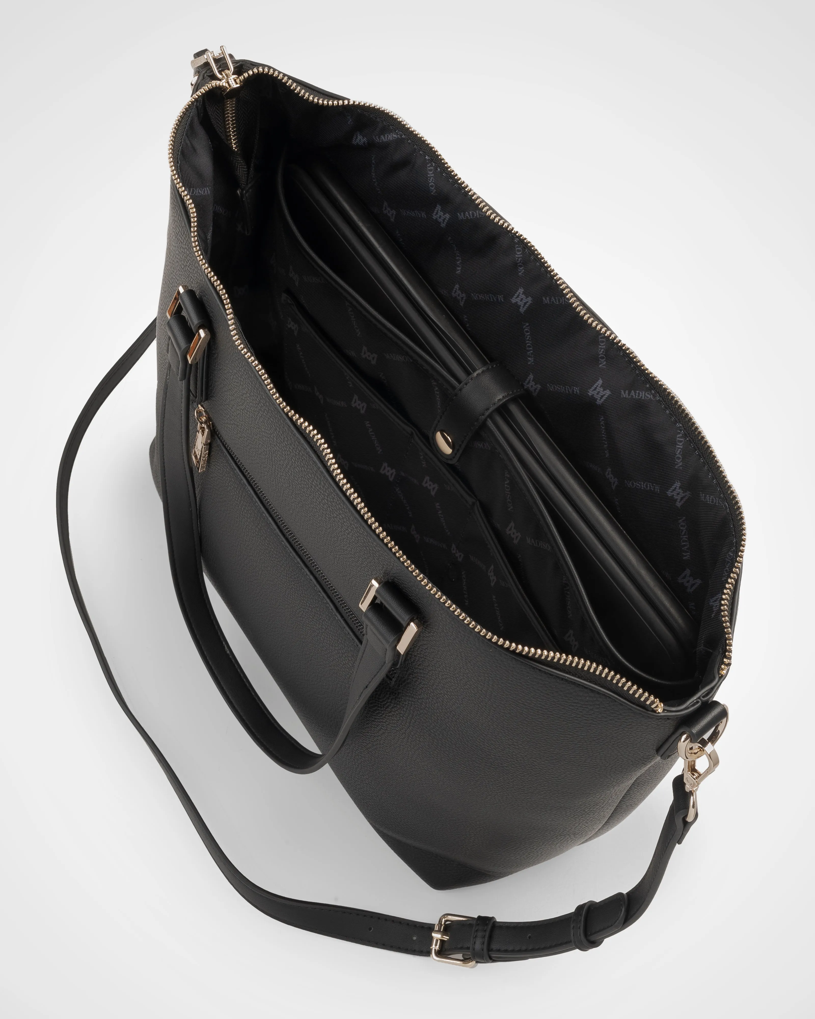 Inga Large Zip Top Tote Bag with Laptop Pocket