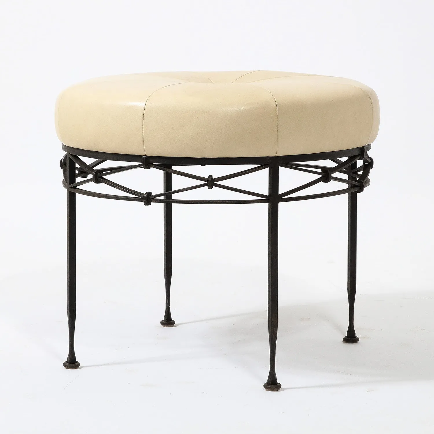 Iron Drum Stool (circa 1940's France)