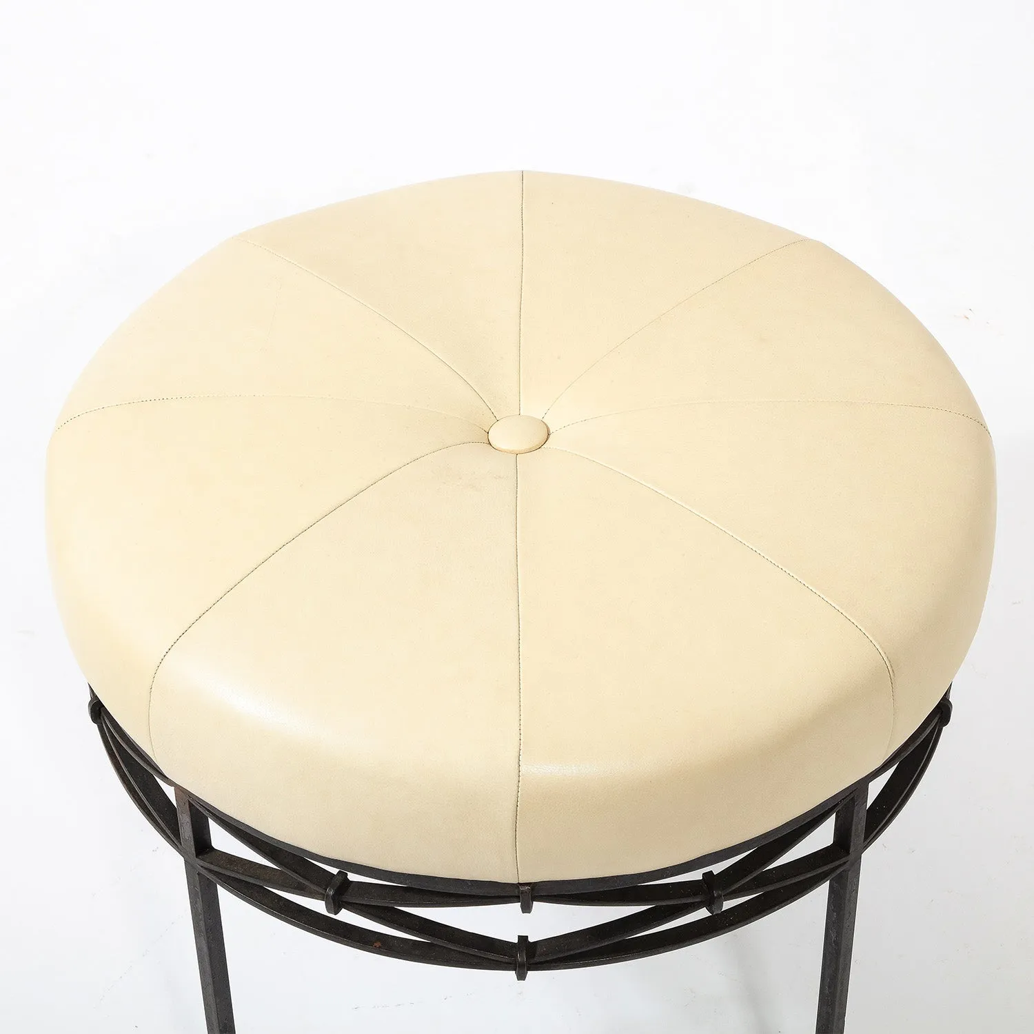 Iron Drum Stool (circa 1940's France)