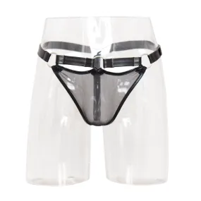 Kink See Me Sexy Leather Thong  | Adjustable OS | Thong