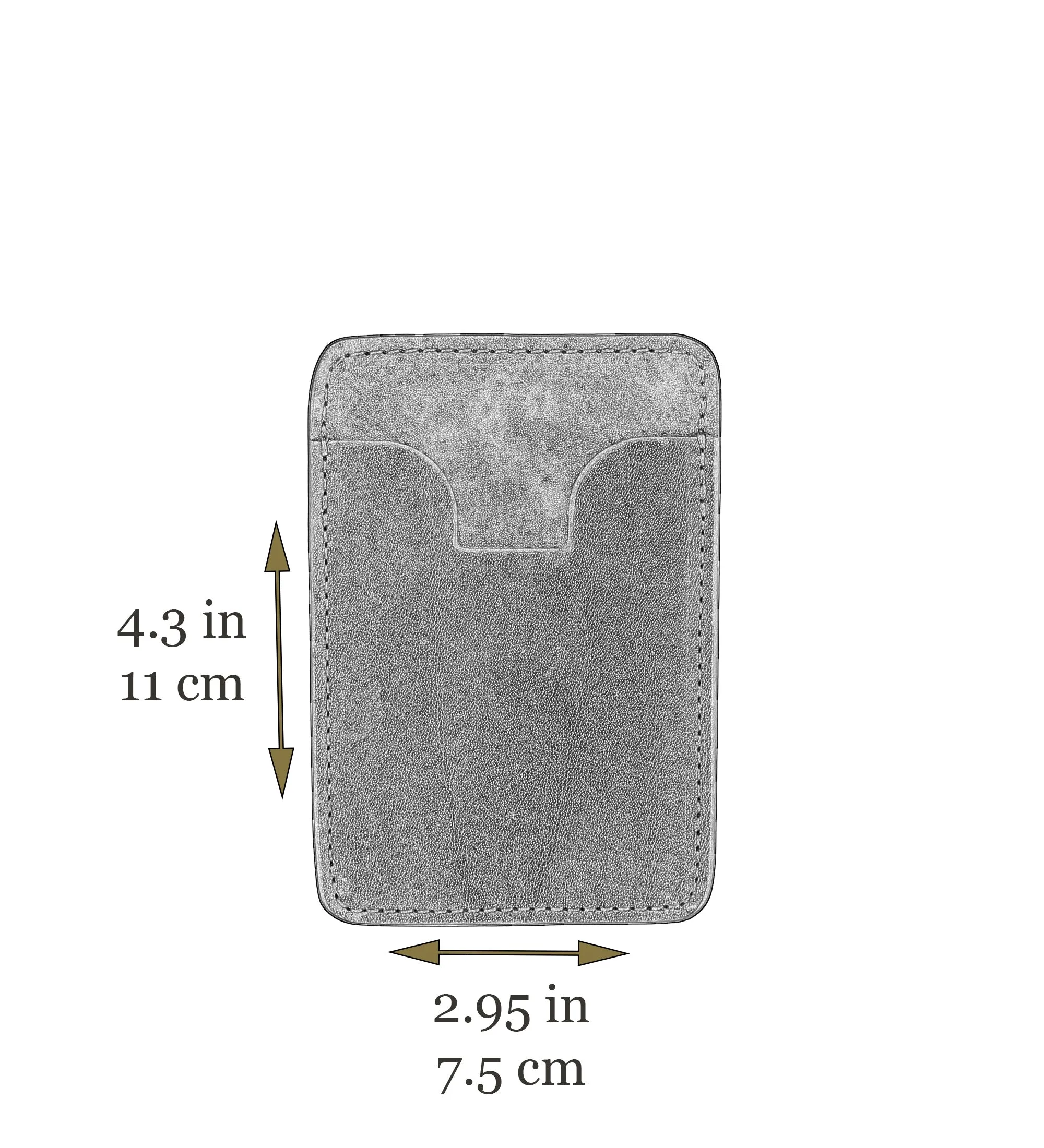 Leather Credit Card Case Business Card Case - 1984