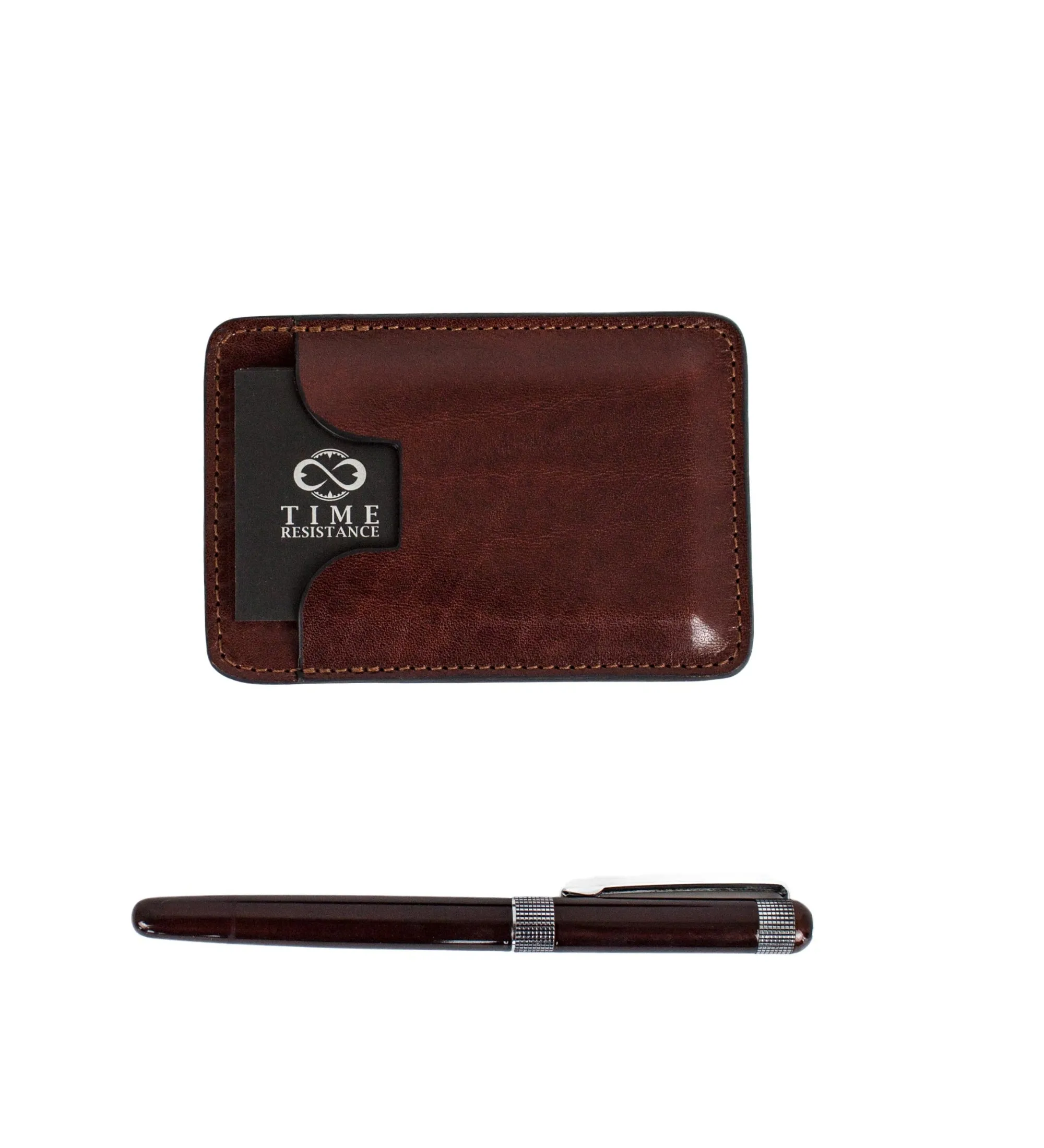 Leather Credit Card Case Business Card Case - 1984